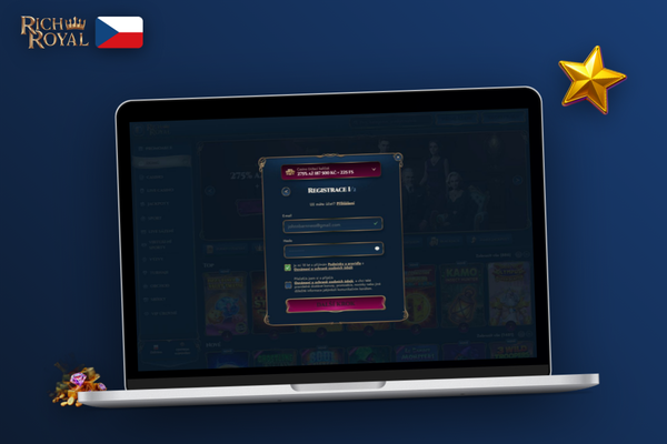 Bezpečné přihlášení do Rich Royal Casino pomocí ověřovacího kódu na mobilu