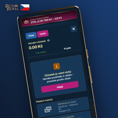 E-peněženky Skrill a Neteller pro rychlý výběr výher v Rich Royal