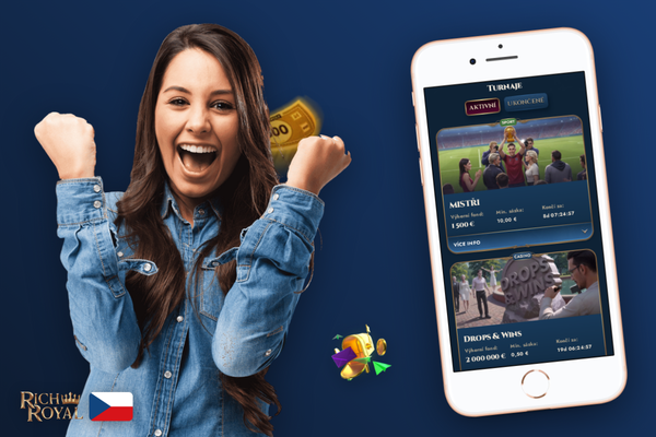 Mobilní telefon s tiketem free bet – sázení bez vlastních peněz v Rich Royal