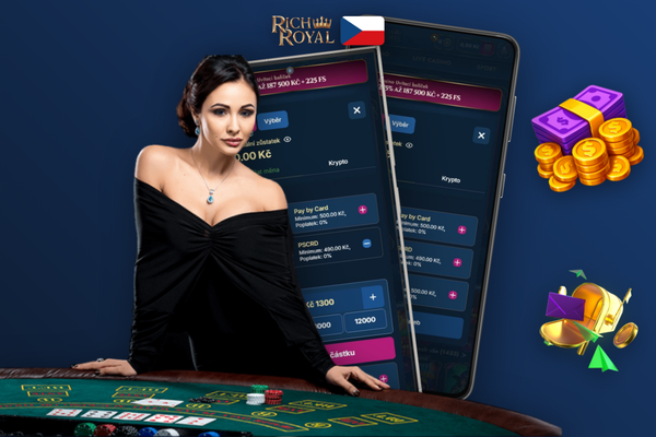 Bezpečný krypto vklad v Rich Royal – mobilní peněženka s QR kódem a potvrzením transakce