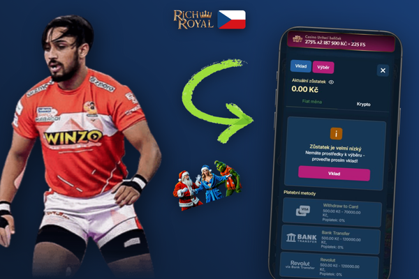 KYC ověření účtu Rich Royal — focení občanského průkazu pro první výběr