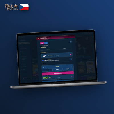 Minimální vklad Rich Royal od 500 CZK – podporované měny Kč, EUR, USD i kryptoměny