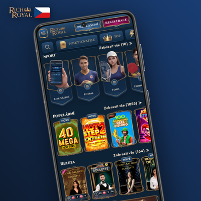 Rich Royal na mobilním webu funguje bez instalace na Androidu i iOS přímo v prohlížeči telefonu
