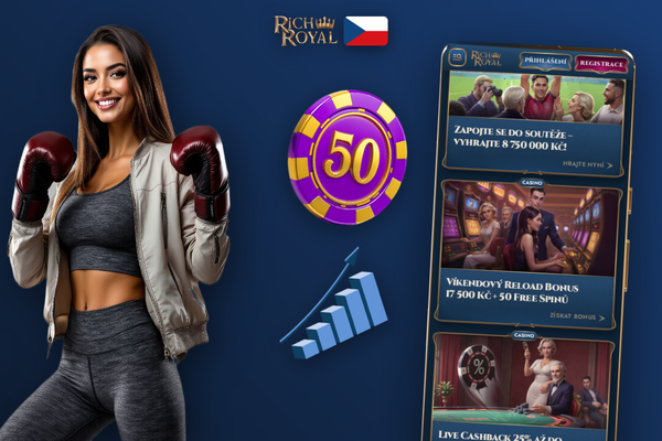 Srovnění uvítacího bonusu 275 % a free spinů v Rich Royal Casino pro nové hráče